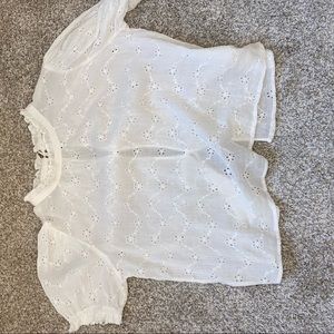 Lace Free People High-neck Tee